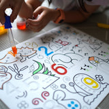 Wild Digits Sensory Coloring & Doodle Mat