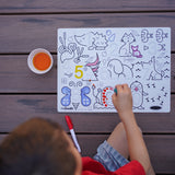 Wild Digits Sensory Coloring & Doodle Mat