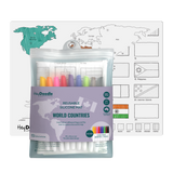 World Countries Classic Coloring & Doodle Mat
