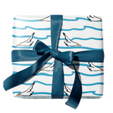 Seagulls and Waves Gift Wrap Double-Sided