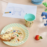 Kids Melamine Cup - Small - Fun Fair Mint Print - 5.4oz