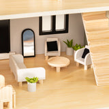 Wooden Doll House Living Room Furniture & Accessories (10 pc