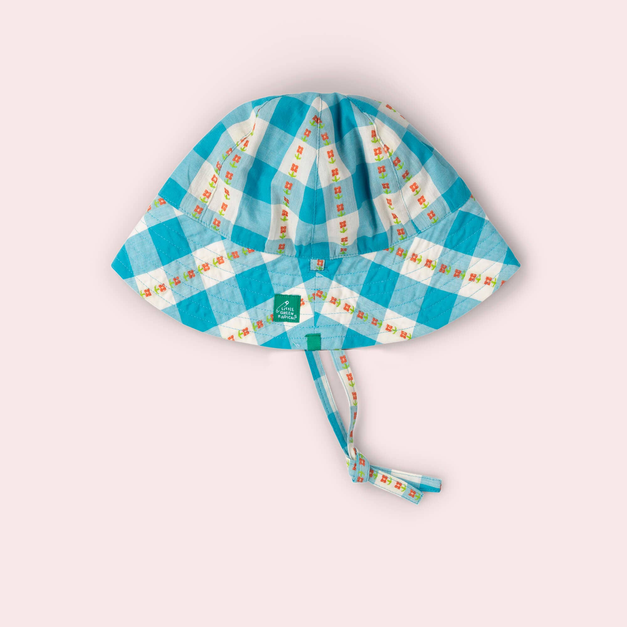 Blue Flowers Reversible Sunhat