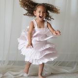 Amélie | Muslin Cotton Anglaise Dress | Seashell