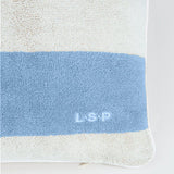 La Serviette Paris Stripe Pillow - Fjord Blue