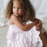 Amélie | Muslin Cotton Anglaise Dress | Seashell