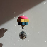 Fun and colorful “Square” Jesmonite Suncatcher