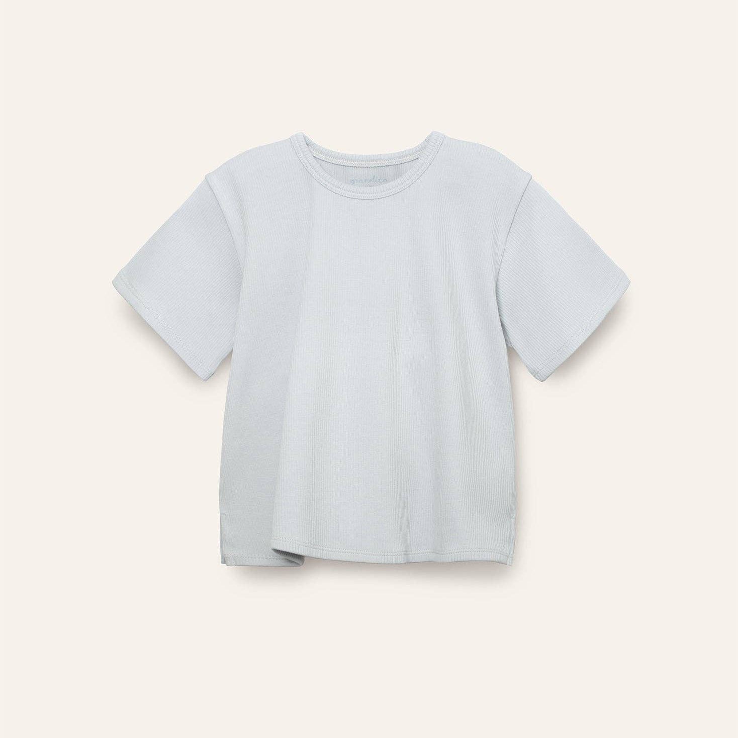 Organic Pima cotton kids tee - blue