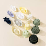 3 Sets of Silicone Stackable Bath Toys (14 pcs)