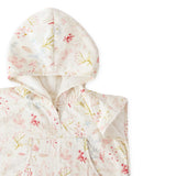 Hooded Poncho Towel Sea Bloom