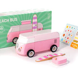 VW Beach Bus Pink