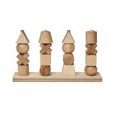 Wooden Story - Wooden Natural Stacking Toy XL