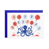 Eight Balloons - Birthday Greeting Card