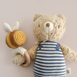Plush Bear Bee Baby Kids Organic Toy Spring Summer Gift