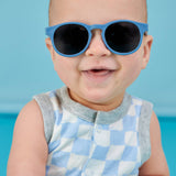 Kids Eco Collection: Keyhole Sunglasses in Pacific Blue