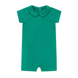 Organic Cotton Collared Bodysuit with Shorts