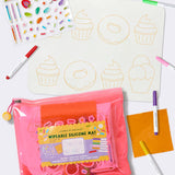 Wipeable Silicone Coloring Mat - Sweet As