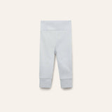 Organic Pima cotton baby leggings - blue