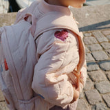 Juno Quilted Sequin Backpack - Cameo Rose