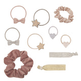Blush Sparkle Pouch of Hair Accessories