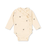 Sui Newborn Frill Body GOTS - Cherry