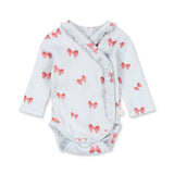 Sui Newborn Frill Body GOTS - Rosia Blue Bow