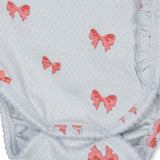 Sui Newborn Frill Body GOTS - Rosia Blue Bow