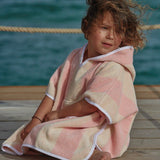 La Serviette Paris Stripe Poncho - Rose Nymph