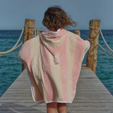 La Serviette Paris Stripe Poncho - Rose Nymph