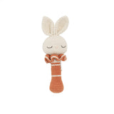 Patti Oslo Bunny Rattle | terracotta with bell